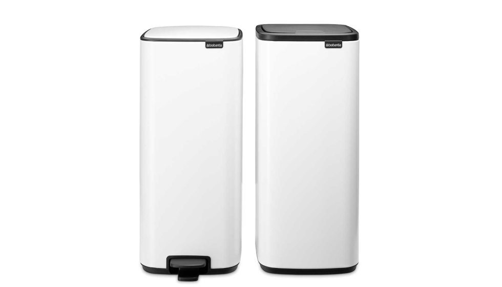 Cubo Bo Pedal & Touch Bin 30L, color White de Brabantia