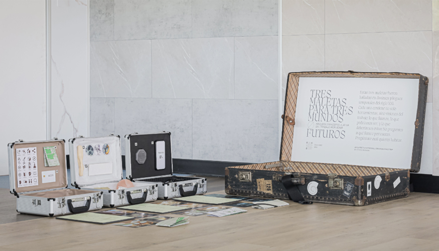 Fotos de la maleta de Studio Banana para 'Arquitectura Port�til' de Gerflor. Fotos Gerflor