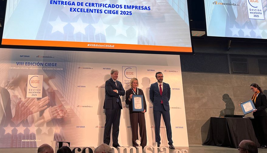 El reconocimiento fue recogido por Rosa Maria Lleal, en nombre de todo el equipo de Lleal