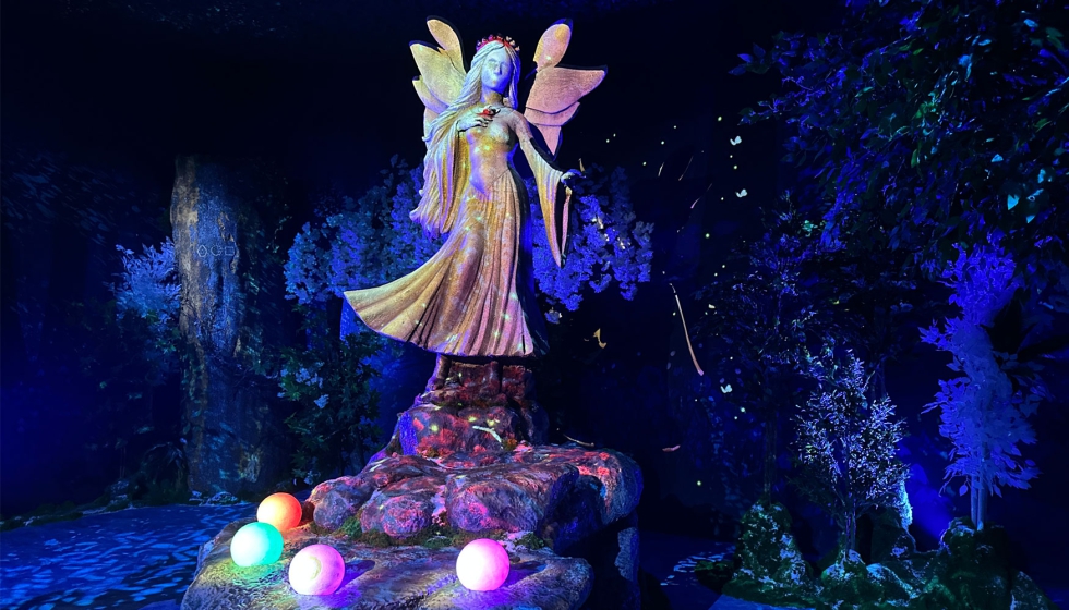 El Bosque de las Hadas Congelado es uno de los espacios por los que discurre la experiencia inmersiva de Ger�nimo Stilton Live en Barcelona...