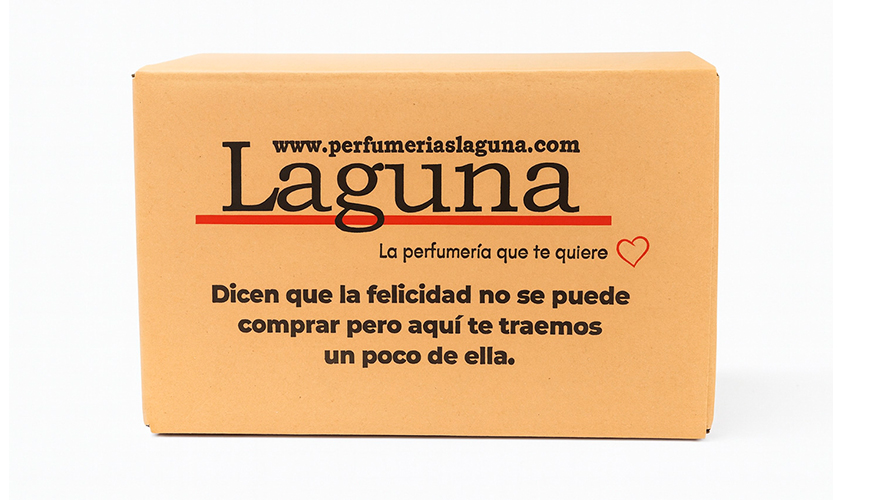 Sistema de embalaje sostenible implantado por Perfumer�as Laguna para reducir de forma significativa el uso de pl�stico en sus env�os...