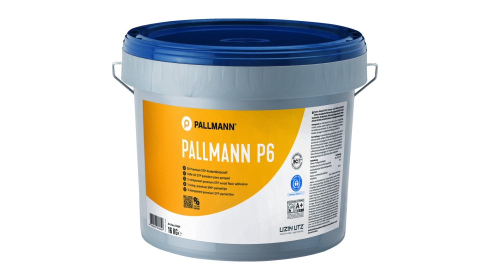 Pallmann P6 es un adhesivo duro monocomponente para suelos de madera con alta resistencia al cizallamiento