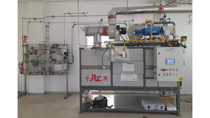 Figura 1. C�mara de combusti�n adaptada para trabajar con hidr�geno al 100%. Fuente: ITC-AICE