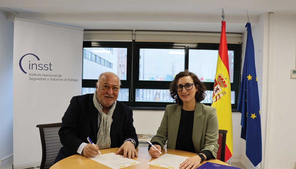 Aitana Gar� P�rez, directora del INSST, y Pere Navarro Olivella, director general de Tr�fico
