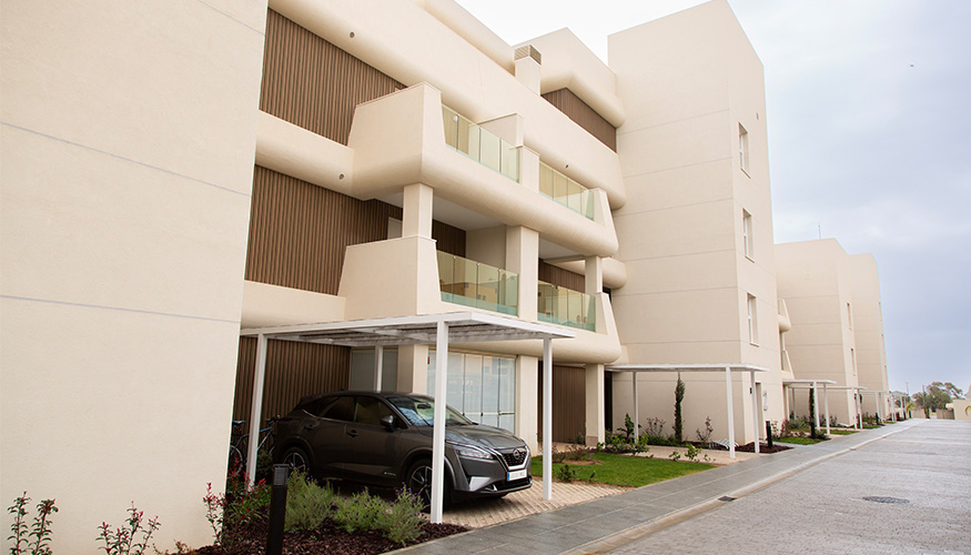 En el proyecto se instalaron se instalaron 7.000 m2 del sistema Sikatherm para la construcci�n de fachadas con SATE...