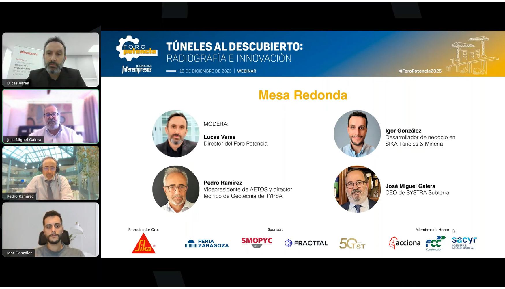 El webinar concluy� con un coloquio con los ponentes