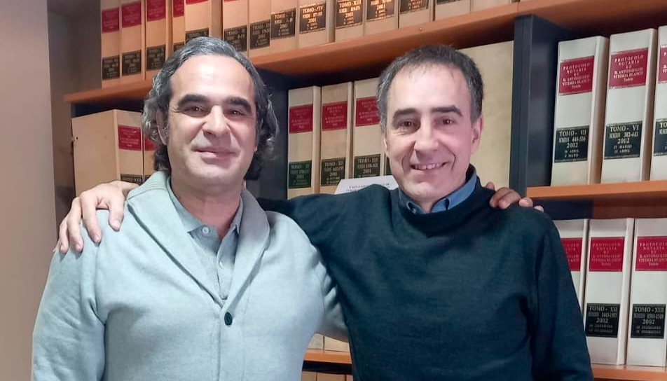 De izquierda a derecha: David Gonz�lez, gerente de Amafri, e I�aki Morcillo, gerente de Berotza