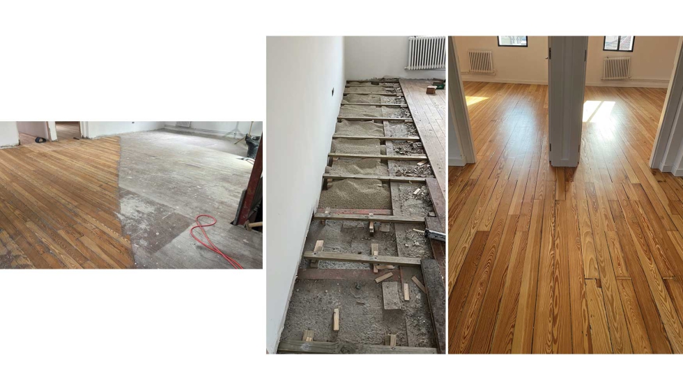 Con el objetivo de conservar el m�ximo de tarima original del palacio...