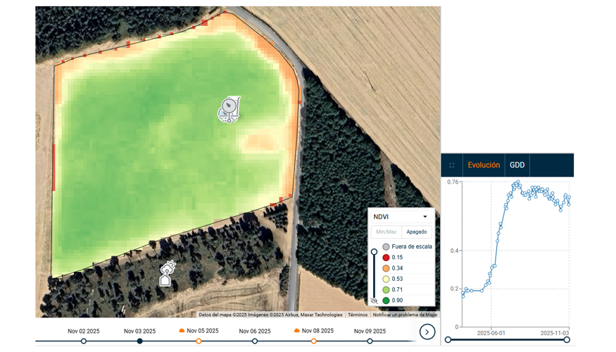Imagen 2. A trav�s de sat�lite Planet, con resoluci�n de pixel de 3x3m