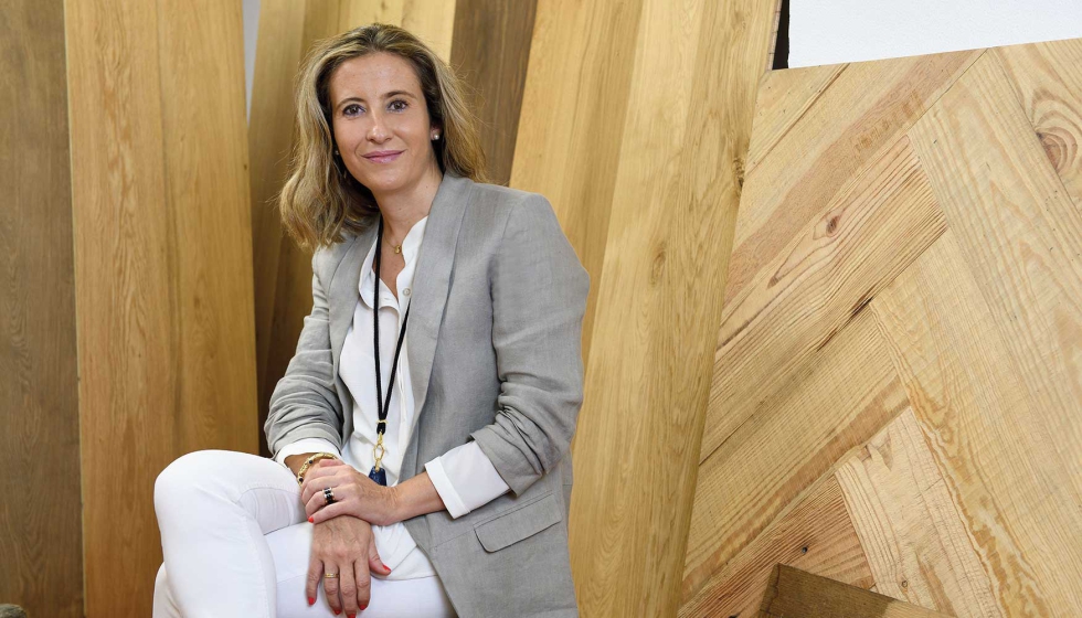 Nuria del Ser, experta en suelos de madera, explica que la disposici�n de los tablones adopta actualmente configuraciones hexagonales u octogonales...