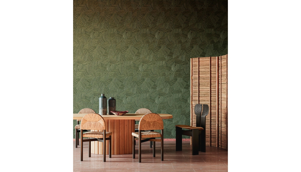 La colecci�n Textura Ignis incluye trozos de rat�n incrustados a mano siguiendo un patr�n natural