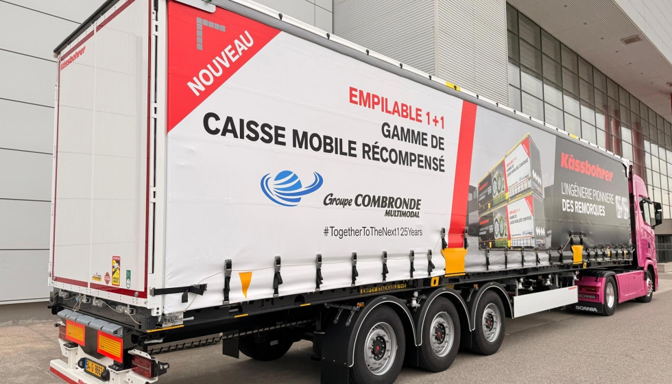 Nuevo Mega Curtainsider Swap Body K.SWAU C+ de K�ssbohrer presentado en Solutrans 2025