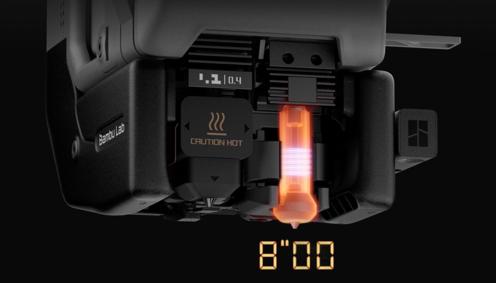 Cada boquilla se calienta entre 200� y 350 �C, para lo cual han utilizado un original sistema de calentamiento por inducci�n...