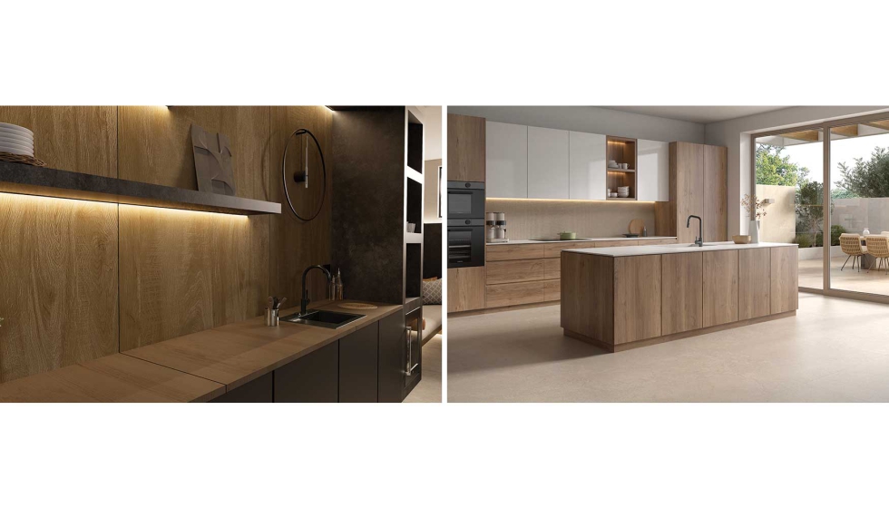 Las superficies pueden combinarse con tonalidades claras y uniformes, contribuyendo a obtener un acabado est�tico original y, al mismo tiempo...