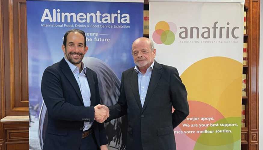 Ricardo M�rquez, director de Intercarn, junto a Jos� Friguls, presidente de Anafric