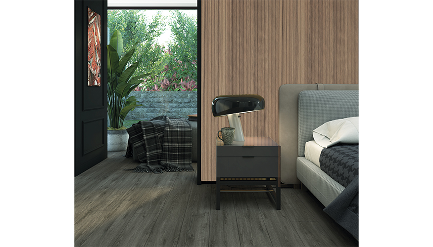 Los machihembrados Slatpanel de Gabarr� cuentan con una base de MDF recubierta de PVC que reproduce la tonalidad y el veteado natural de la madera...