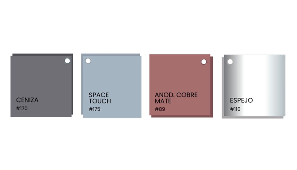 Paleta de las tonalidades de EMAC Grupo para este invierno, cuyos acabados se adaptan a dise�os atemporales