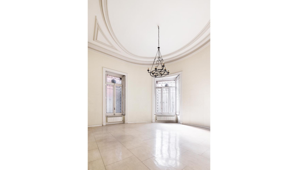 La ampliaci�n de la cuarta planta sirvi� en 1941 como espacio para albergar las habitaciones del colegio...