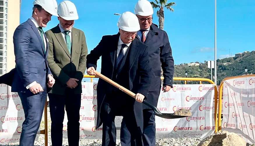 Acto de colocaci�n de la primera piedra de ODISSEA, la Incubadora de Alta Tecnolog�a de la Ciudad de Ceuta