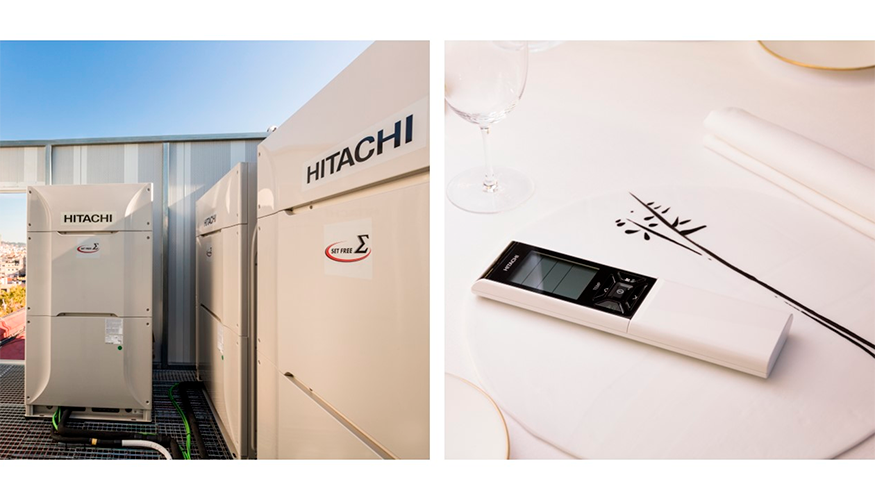 Para climatizar el restaurante durante todo el a�o se eligi� el sistema Hitachi VRF modular de descarga superior SET Free...