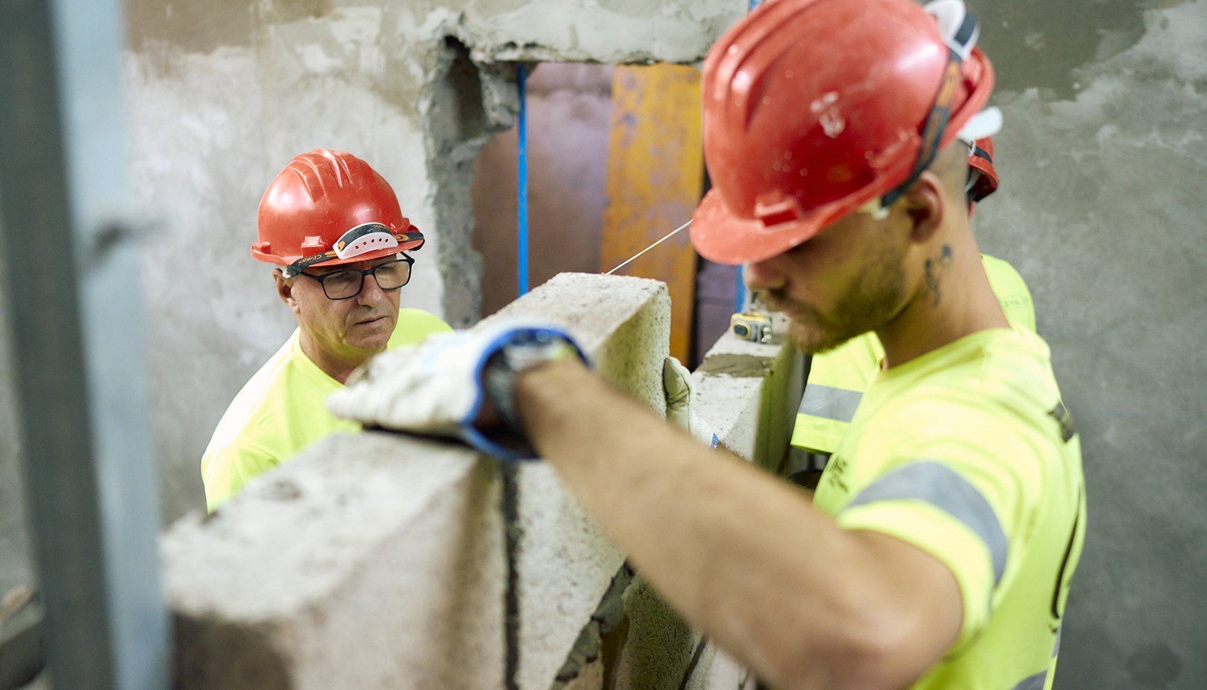 Trabajadores de la construcci�n