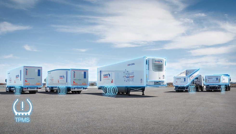 Vista de semirremolques Schmitz Cargobull en operaciones log�sticas