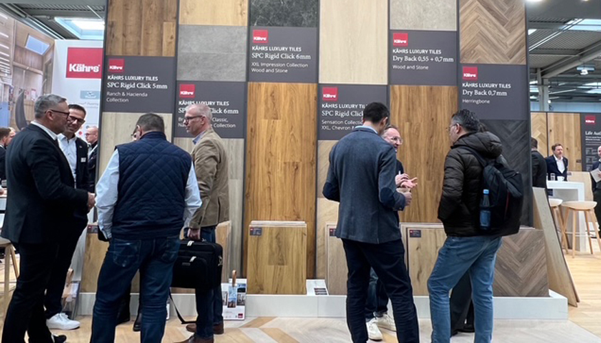 Un ejemplo de la gran diversificaci�n de pavimentos que se han podido ver en Domotex, de la mano de K�hrs, en este caso...