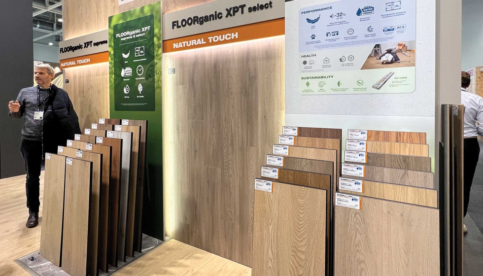 Sarocco y Cardoso fueron dos de las grandes novedades de Kaindl en Domotex 2026