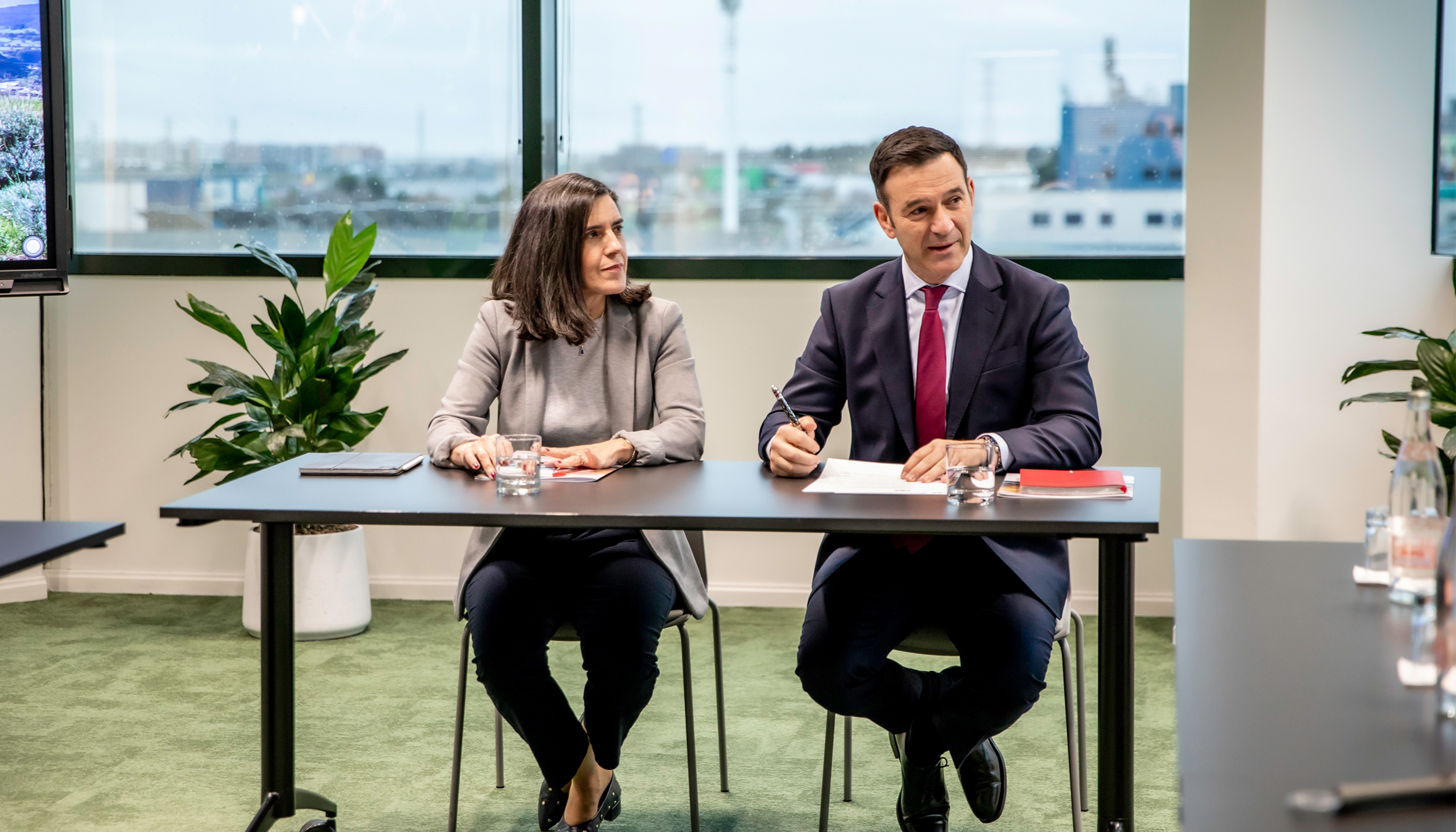 La directora general de Palibex, Mar�a Luisa Romero, y Jaime Colsa, fundador y consejero delegado de la empresa