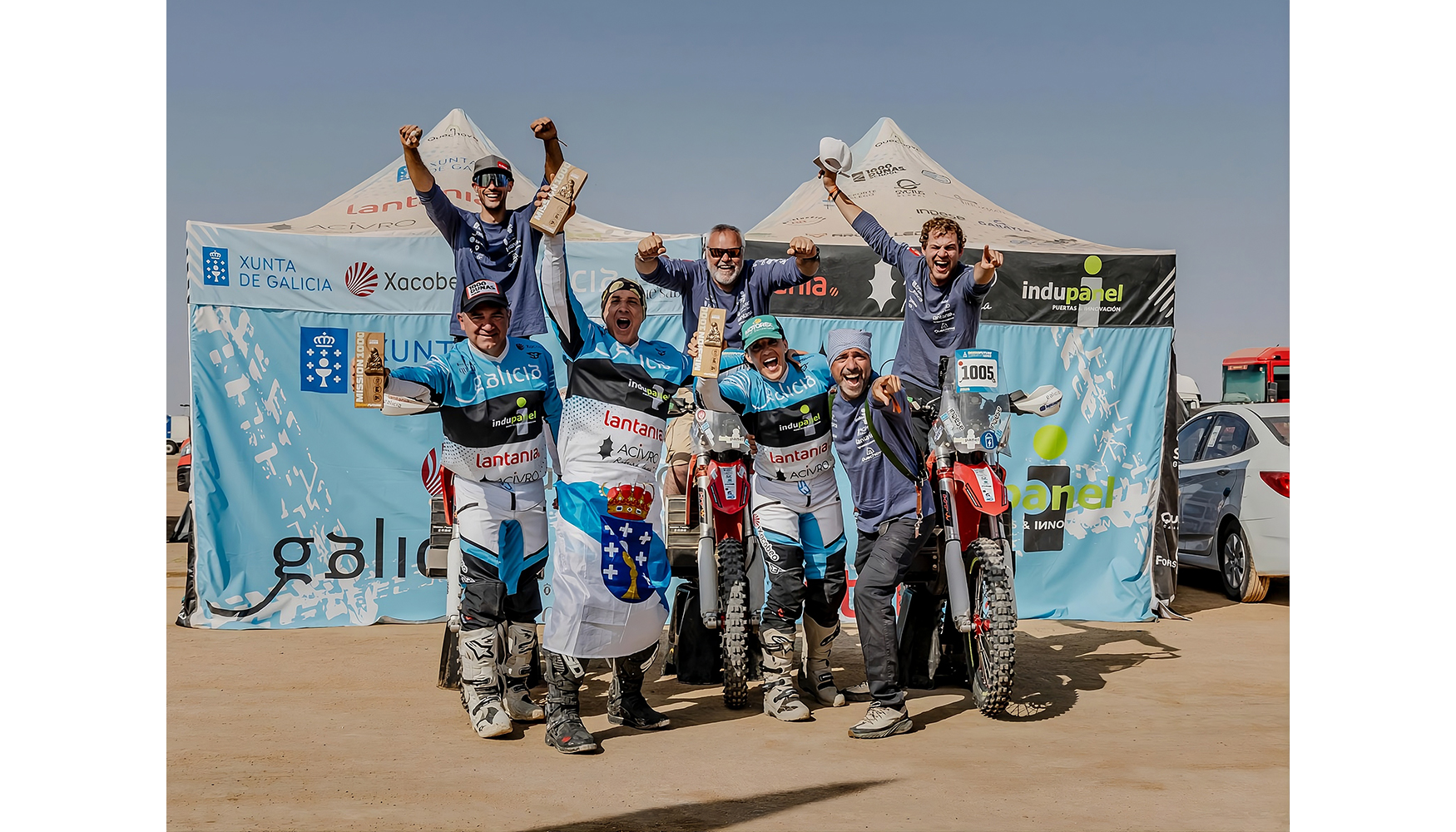 Foto del equipo Team Dakar Galicia. Foto: Pombo Fot�grafo