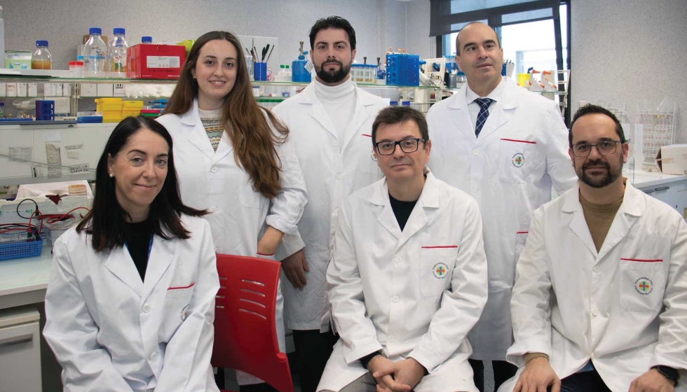 Los investigadores Patricia Mascar�s, Jos� Francisco D�az, Juan Manuel Corpa, Laura Selva, David Viana y Alberto Arnau...