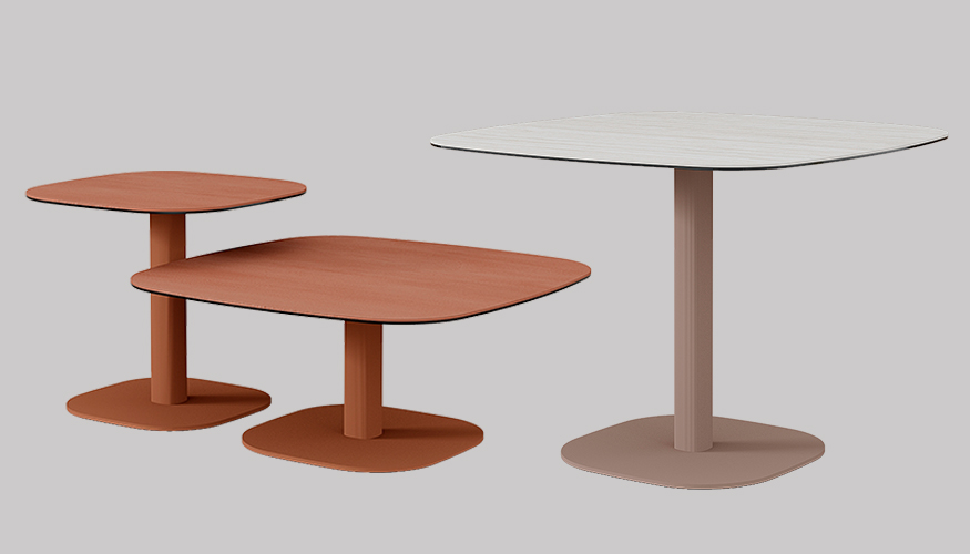 Un detalle distintivo es su base no circular, que rompe con las tipolog�as tradicionales y refuerza el car�cter singular de la mesa...