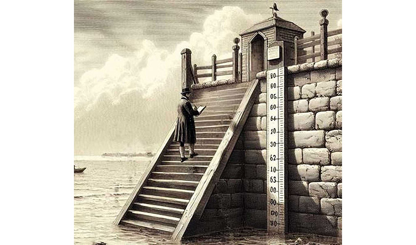 Figura 1: L�mina de una Regla de Mareas tradicional (Fuente: MTMS)