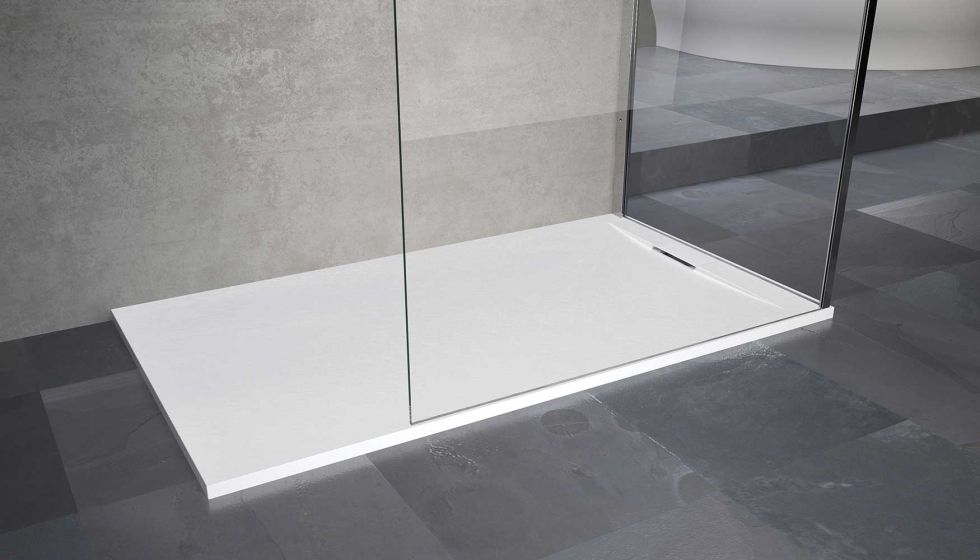 Piatto en acabado blanco