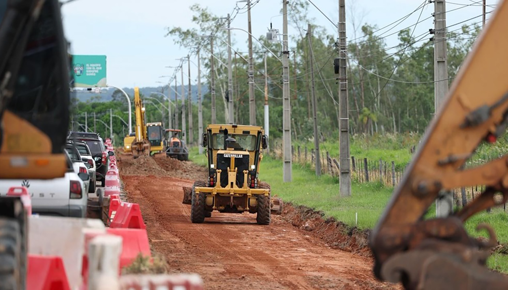 Obras de la nueva autopista de acceso a Asunci�n (Paraguay)