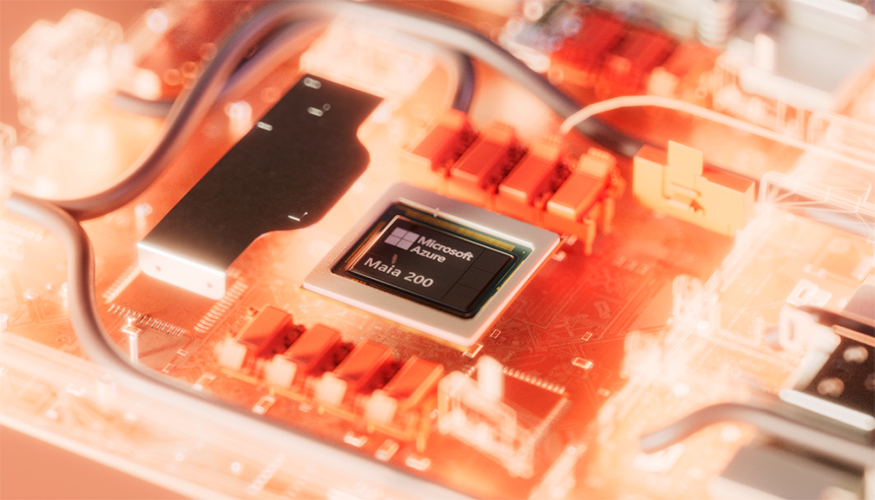 El chip Maia 200 proporciona m�s de 10 PFLOPS en precisi�n de 4 bits (FP4) y alrededor de 5 PFLOPS en 8 bits (FP8)...