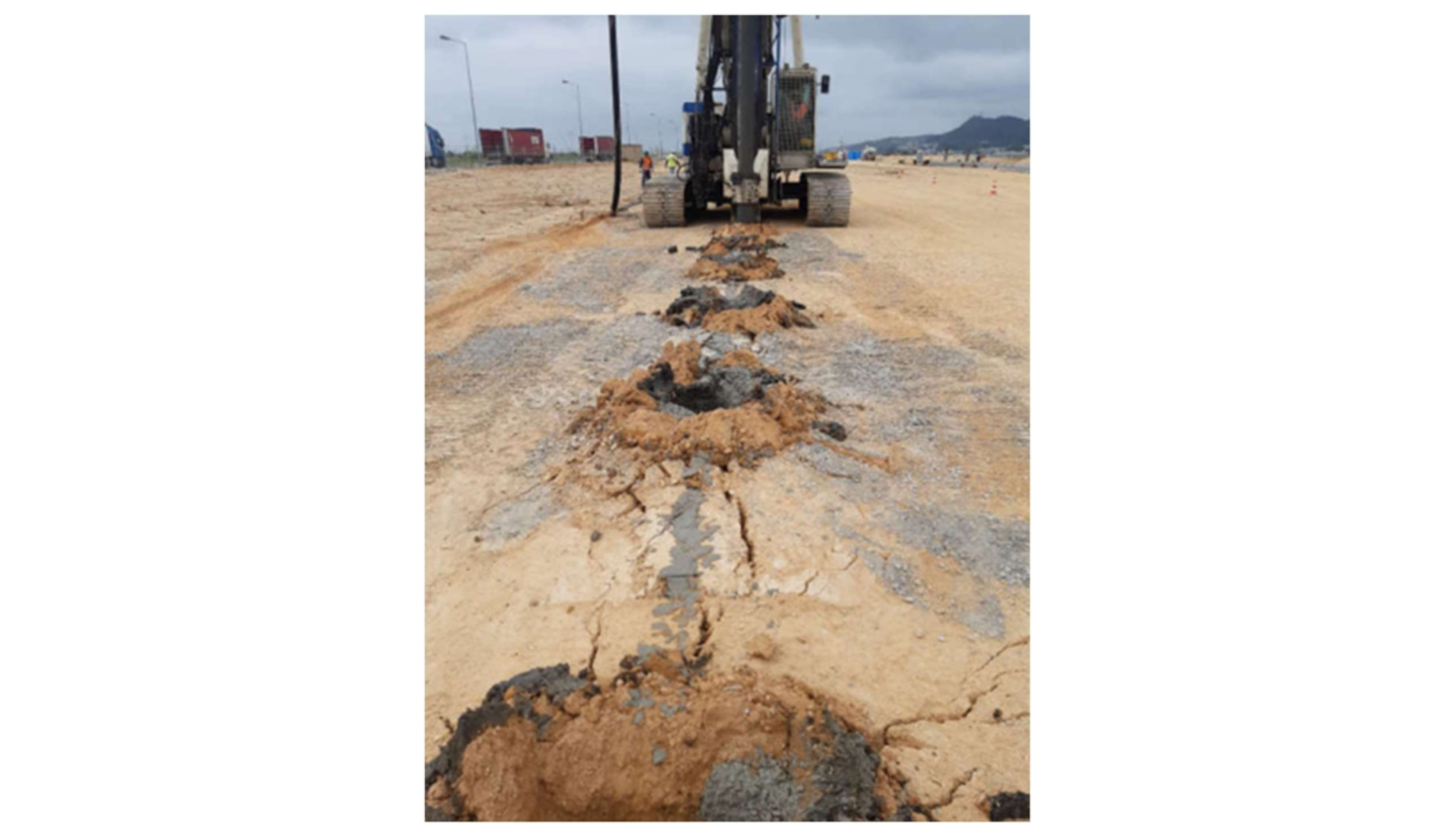 Figura 6. � Ejecuci�n de una inclusi�n r�gida (CMM)