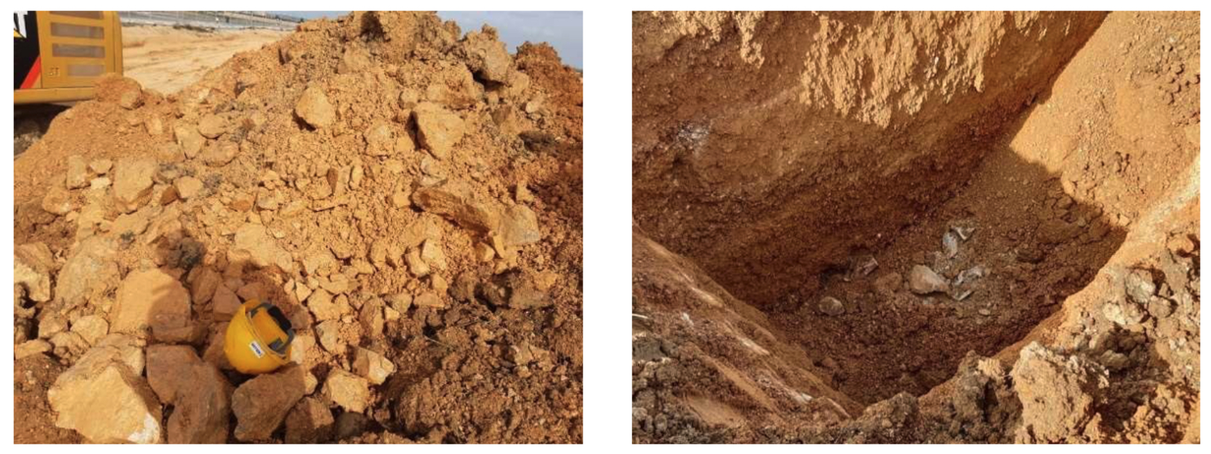 Figura 13. � Pozos de reconocimiento realizados en la obra