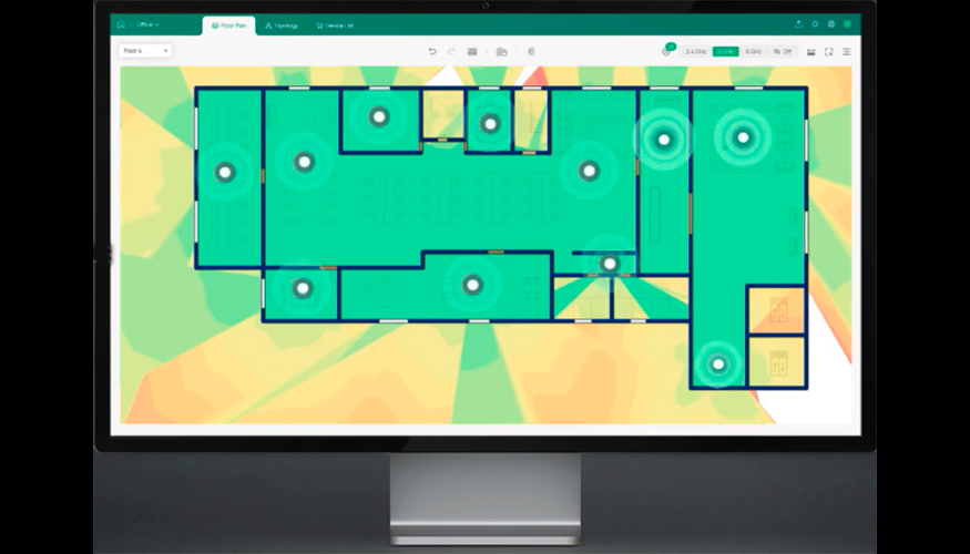 Entre las principales funcionalidades de Omada Design Hub destacan 'Auto Wall'...