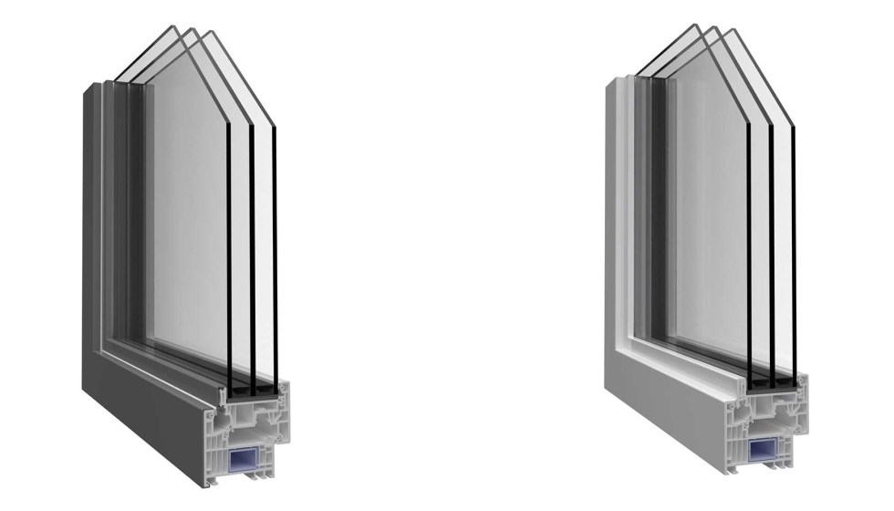 Vistas en secci�n de ventanas Alpha Extreme Modular con triple acristalamiento...