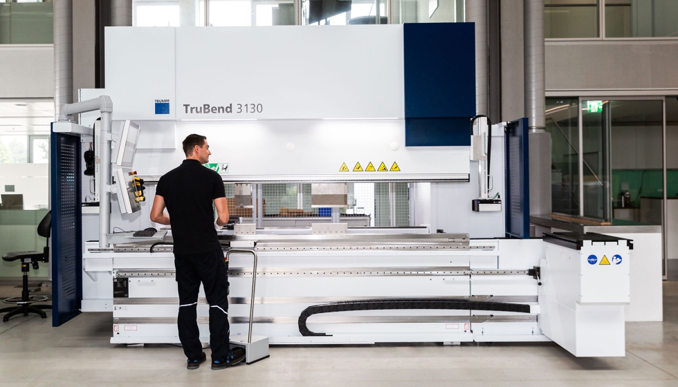 Nueva TruBend 3000 que reduce el tiempo de producci�n en un 40%. Foto: Trumpf