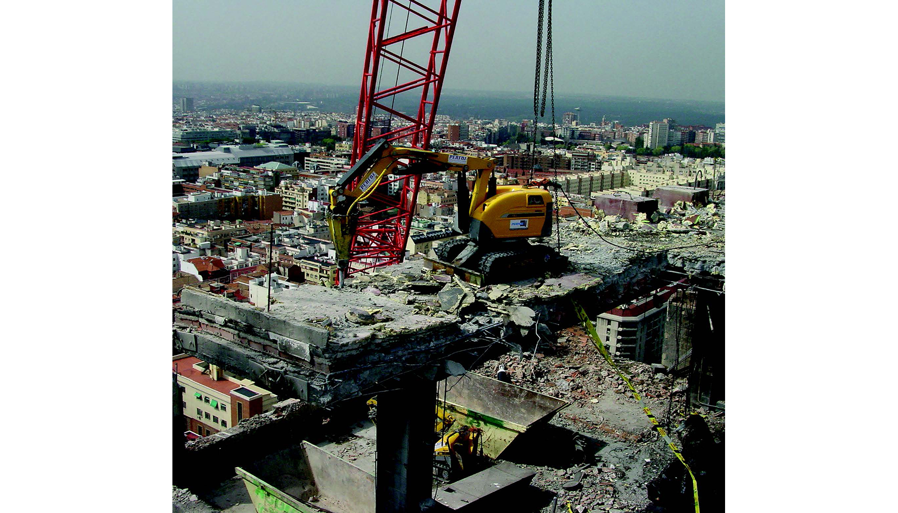 Robot Brokk en la demolici�n del Windsor