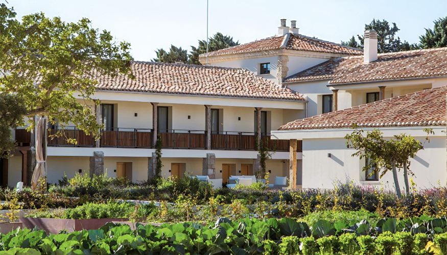 El jard�n act�a como n�cleo del proyecto, ordenando el conjunto...