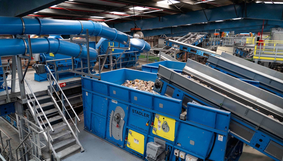 Separadores bal�sticos Stadler en la planta de clasificaci�n de BZB en Amorebieta-Etxano