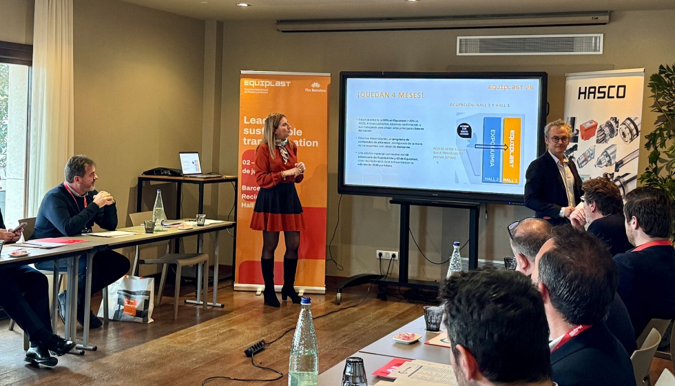 Yolanda G�mez, representante de Fira de Barcelona y Equiplast...