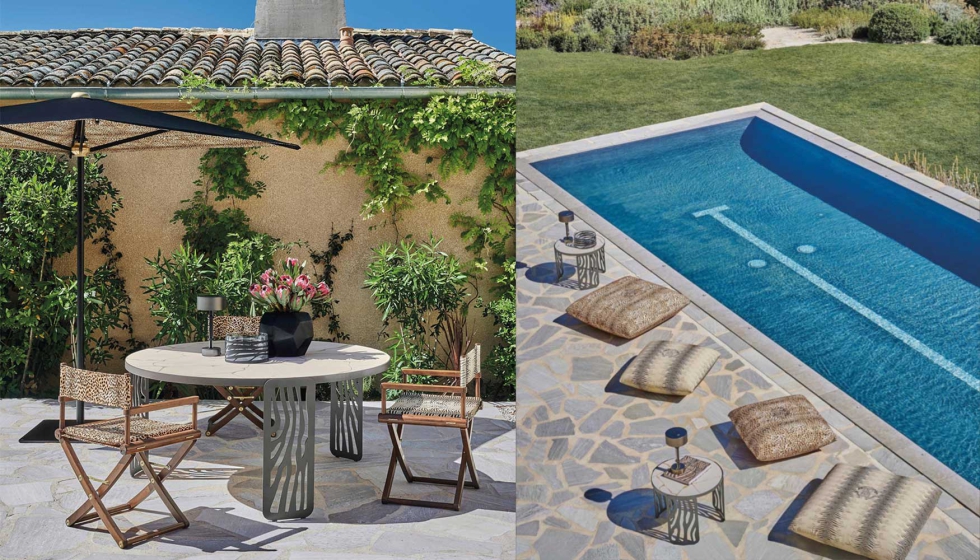 Mesa Kalahari y coj�n-puf Diani...