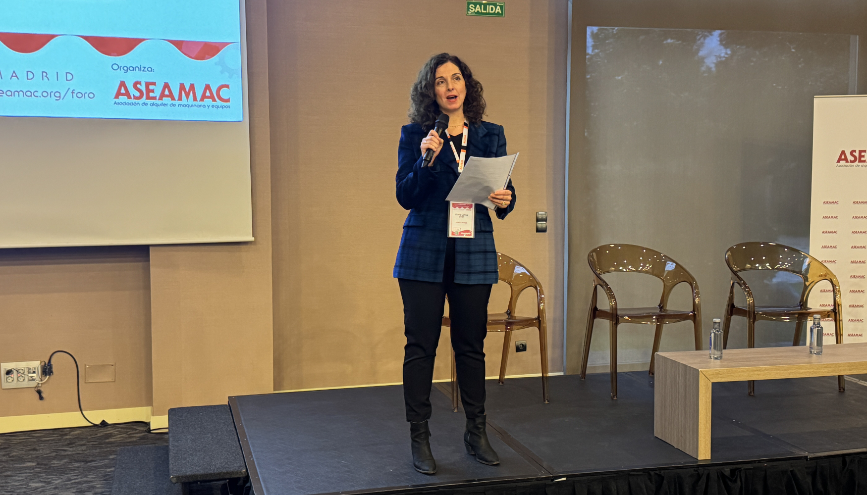 Gloria G�mez, vicepresidenta de Aseamac