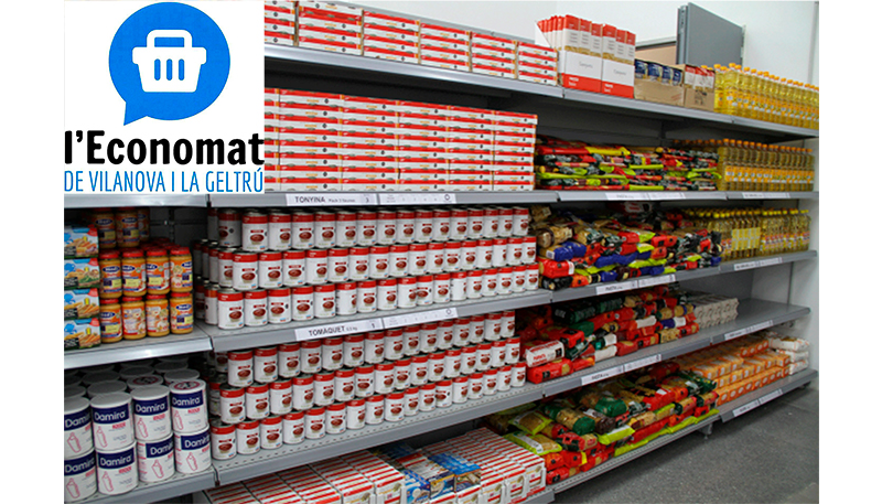 Cada a�o, L'Economat facilita alrededor de 400 toneladas de alimentos y productos b�sicos...