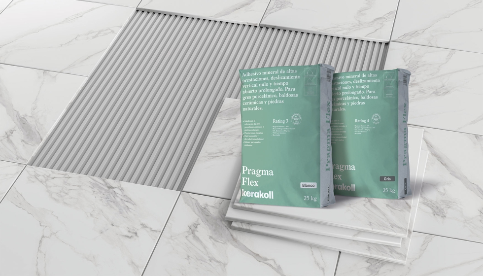 Pragma Flex es el adhesivo mineral de Kerakoll que ha colocado m�s de 80 millones de m� en el primer a�o tras su relanzamiento...