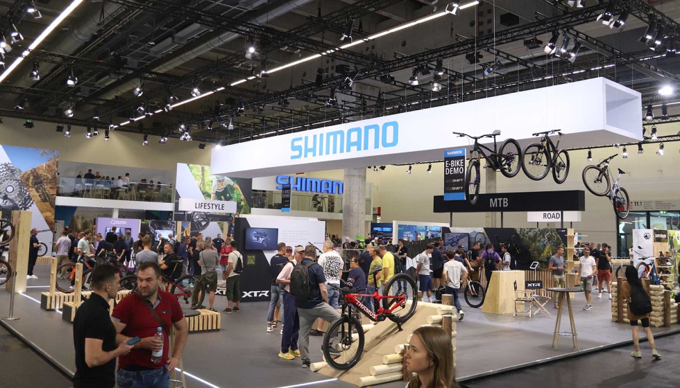 Stand de Shimano en Eurobike 2025. Foto: Albert Puyuelo